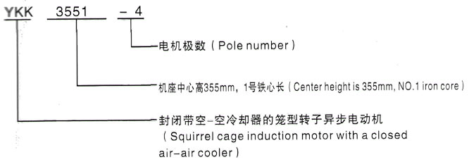 YKK系列(H355-1000)高压邵原镇三相异步电机西安泰富西玛电机型号说明